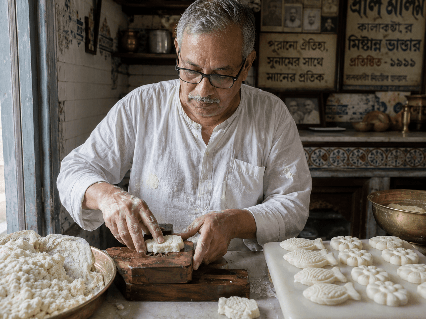 Bijoy Krishna Das at work